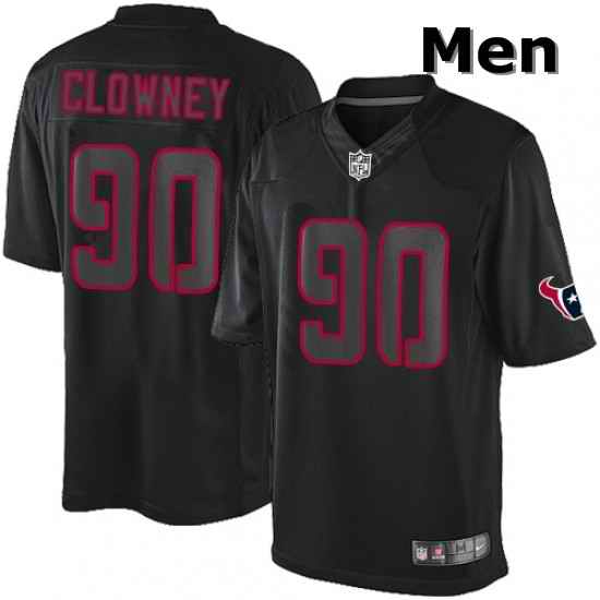 Men Nike Houston Texans 90 Jadeveon Clowney Limited Black Impact NFL Jersey